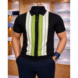 Polo motif texturé Homme