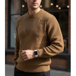 Pull Homme Col Rond Côtelé...