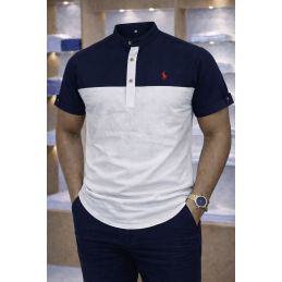 Chemise polo homme col mao...