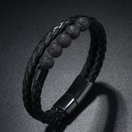 Bracelet Homme Multi-Rangs...