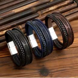 Bracelet Homme Multi-Rangs...