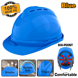 Casque de Chantier Bleu en...