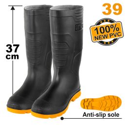 Botte en PVC Noire Sans...