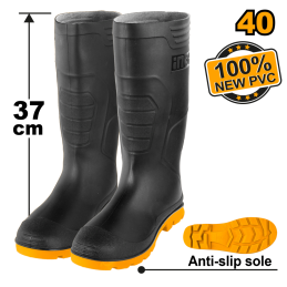 Botte en PVC Noire Sans...