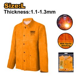 Veste de Soudure en Cuir de...