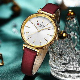 Montre Femme Curren 9081 Rouge