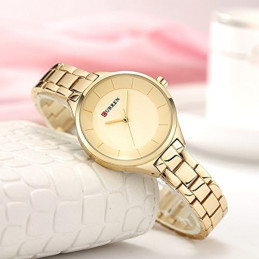 Montre Femme Curren 9015 Doré