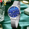 Montre Femme Curren 9076 Bleu Argenté