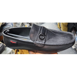 Mocassins homme en cuir