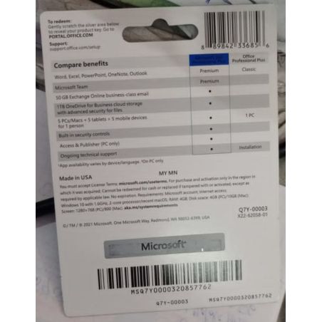 Microsoft 365 Professional – Lifetime Lizenz Für 5 PCs Oder Macs Inklusive USB-Stick