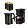 Ensemble bouilloire électrique, grille-pain et cafetière