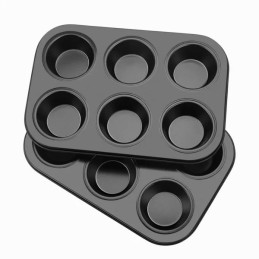 Moule à muffins en acier 6...