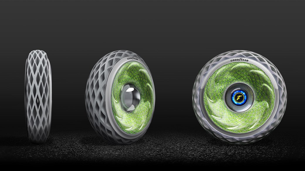 Goodyear a créé un pneu végétal baptisé « Oxygene » qui dépollue l'air